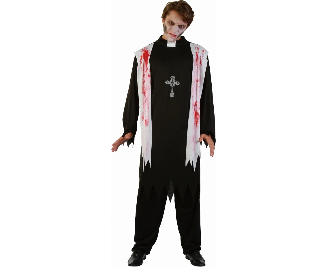 Costume for adult Bloody Priest (toga with vest), size 52